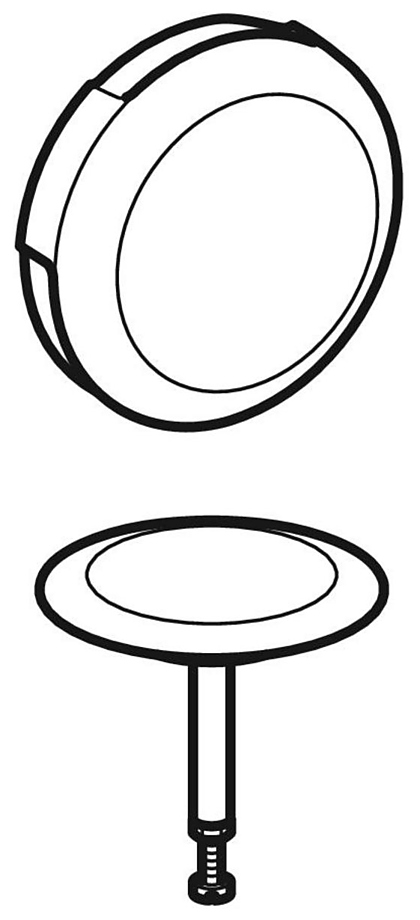 Geberit Финишный комплект 5,2 см, к сливу переливу для ванны 150.221.21.1