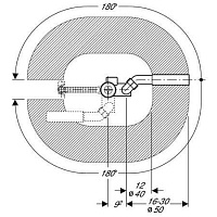 Geberit Слив-перелив для ванны с поворотных механизмом, без накладок 150.501.00.1