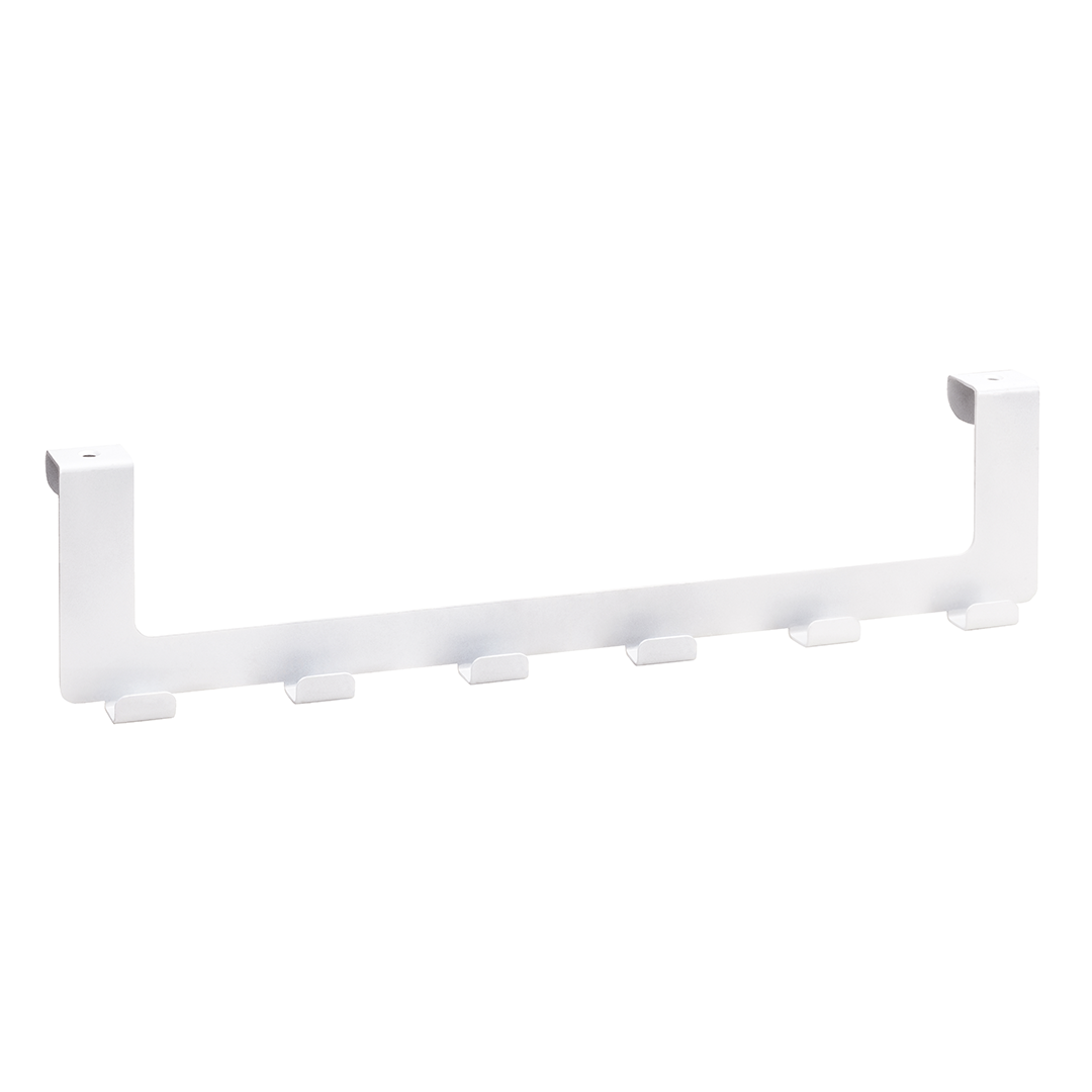 Bemeta White Дверная вешалка, 6 крючков, цвет: белый матовый 101106234