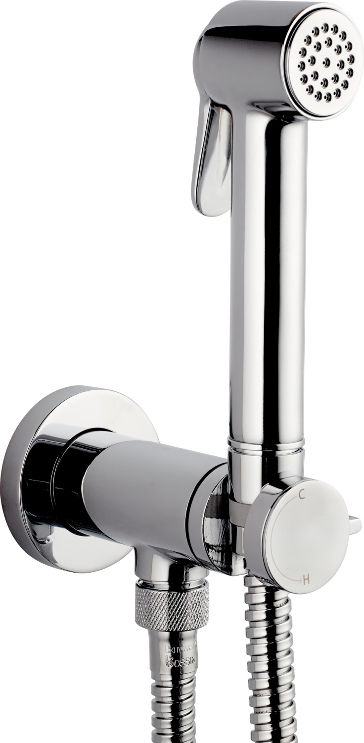 Bossini Paloma Brass Гигиенический душ с прогрессивным смесителем, цвет: chrome E37005B.030