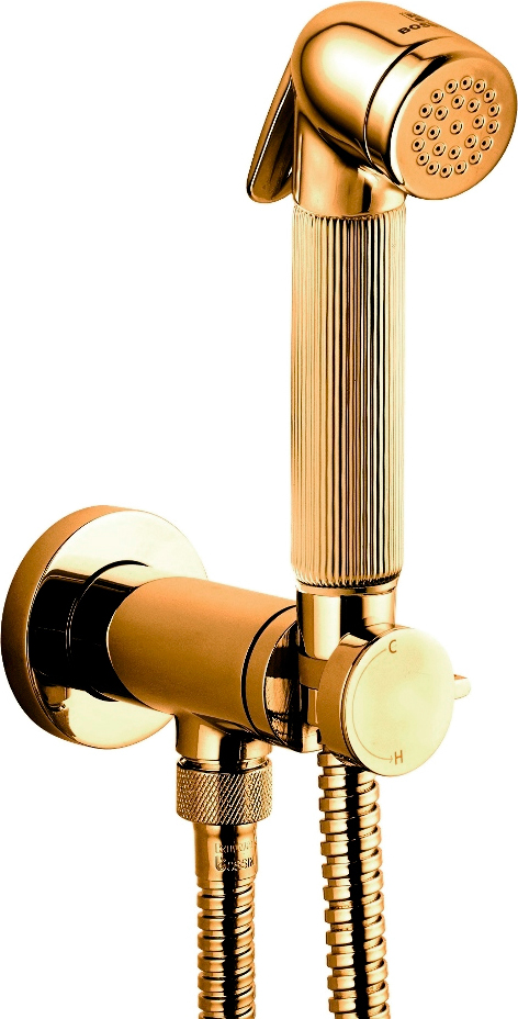 Bossini Nikita Гигиенический душ с прогрессивным смесителем цвет: gold E37008B.021