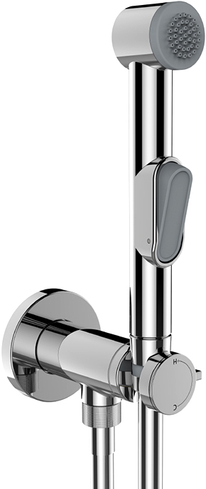Bossini Macan Гигиенический душ, лейка 3,4 см, шланг 125 см, цвет: chrome E37032B.030