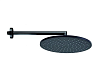 Bossini Cosmo Верхний душ d28 см, 1 вид струи, кронштейн настенный 35 см, цвет: mat black H70596I.073