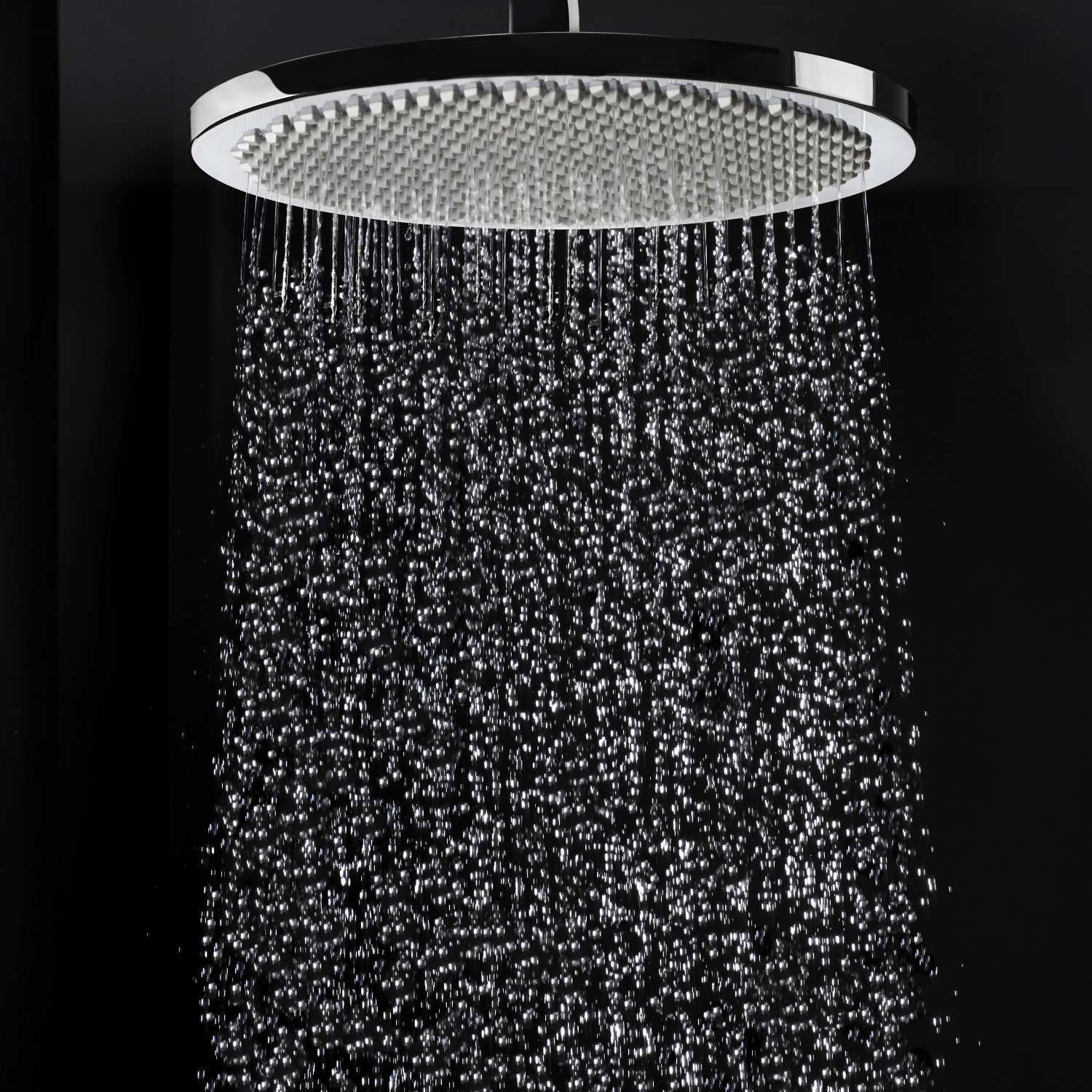 Bossini Apice Верхний душ d28 см, 1 вид струи, кронштейн настенный 33 см, цвет: mat black H70430H.073