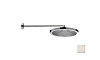 Bossini Apice Верхний душ d28 см, 1 вид струи, кронштейн настенный 38 см, цвет: satin nickel H70430I.094
