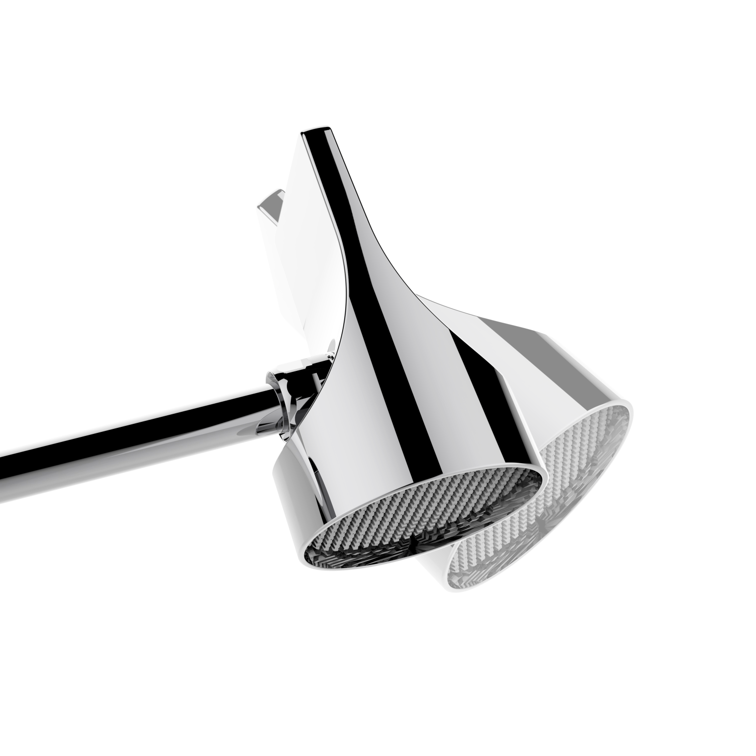 Bossini Apice Верхний душ d10 см, 1 вид струи, кронштейн настенный, цвет: satin nickel HH1000.094