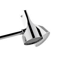 Bossini Apice Верхний душ d10 см, 1 вид струи, кронштейн настенный, цвет: satin nickel HH1000.094