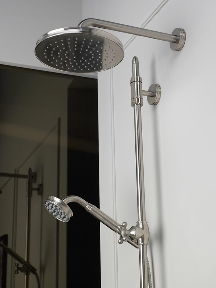 Bossini Liberty Верхний душ d21 см, 1 вид струи, кронштейн настенный, цвет: chrome H27740G.030