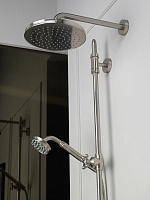 Bossini Liberty Верхний душ d21 см, 1 вид струи, кронштейн настенный, цвет: chrome H27740G.030