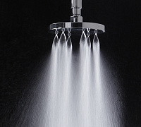 Bossini Nebulizair Верхний душ d14 см, 1 вид струи, кронштейн настенный, цвет: chrome H19620G.030