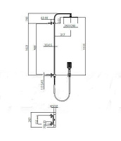 Bossini Cosmo Душевая стойка 30x50x125h см, цвет: хром L40001.030