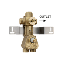 Bossini Apice Наружная часть термостата HighFlow, цвет: chrome Z035202.030