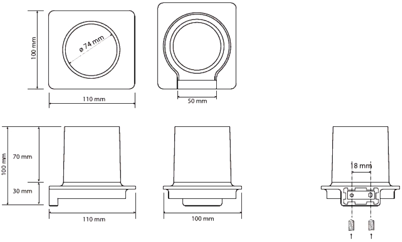 Bemeta Organic Держатель зубной щетки цвет: хром 157111011