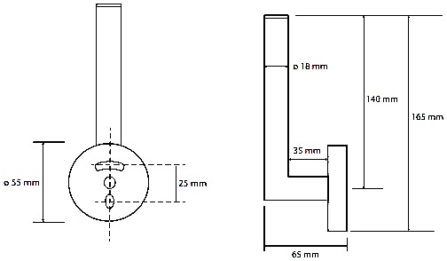 Bemeta Hematit Держатель запасного рулона, цвет: антрацит глянцевый 159112032