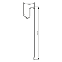Wasserkraft Держатели для 3-х навесных полок, цвет: хром K-1133