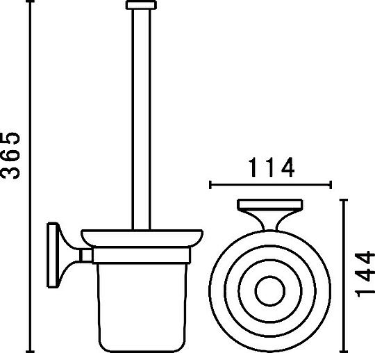 Art&Max Bohemia Ершик подвесной, цвет: золото AM-E-4281-Do