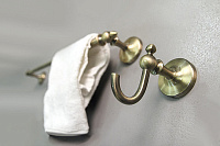 Art&Max Antic Крючок одинарный, цвет: бронза AM-E-2686BQ