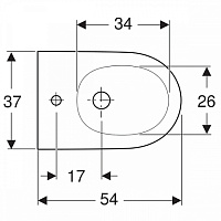 Geberit One Биде подвесное, цвет: белый 500.690.01.1