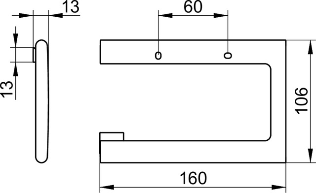 Keuco Edition 400 Держатель туалетной бумаги подвесной, цвет: бронза 11562 030000