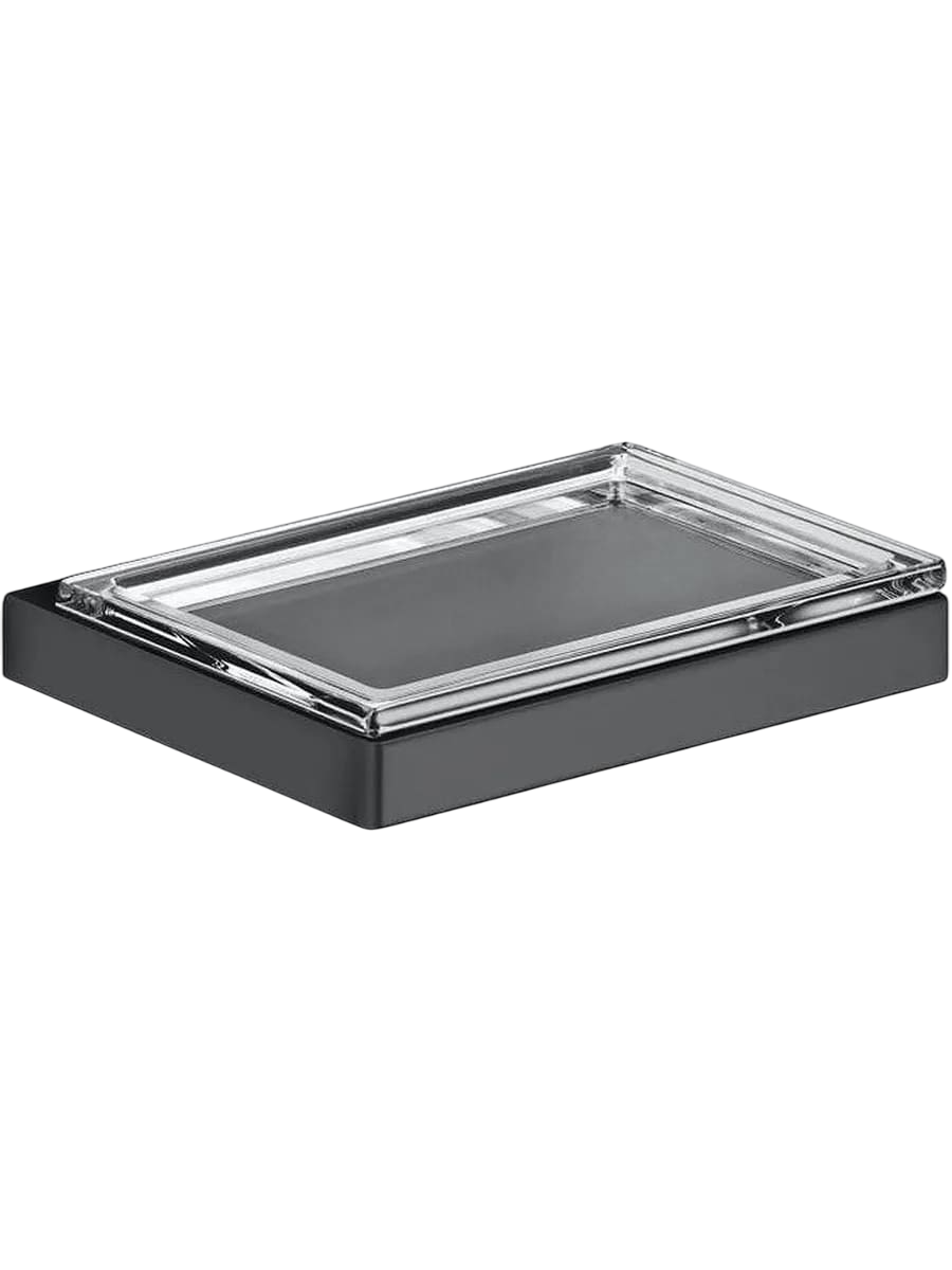 Keuco Edition 11 Мыльница со стеклянной чашей, подвесная, цвет: шлифованный черный 11155 139000