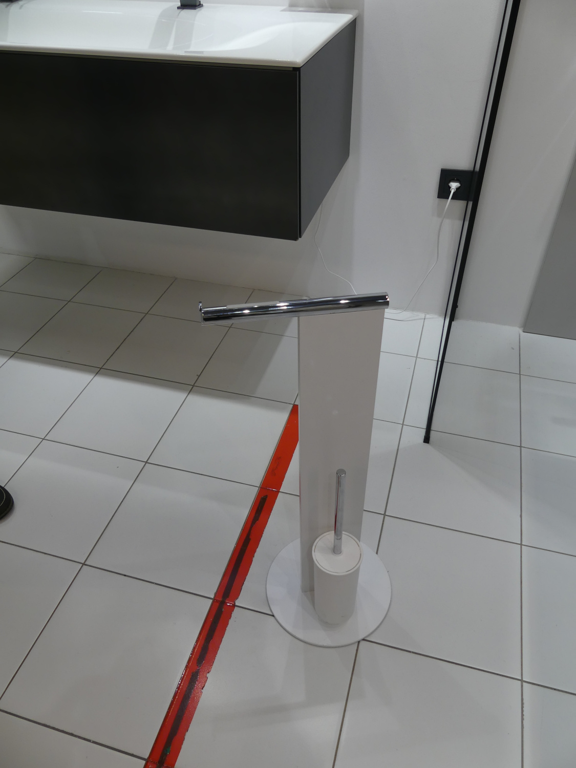 Keuco Universal Ершик для туалета, цвет: черный, хром 49863 70101