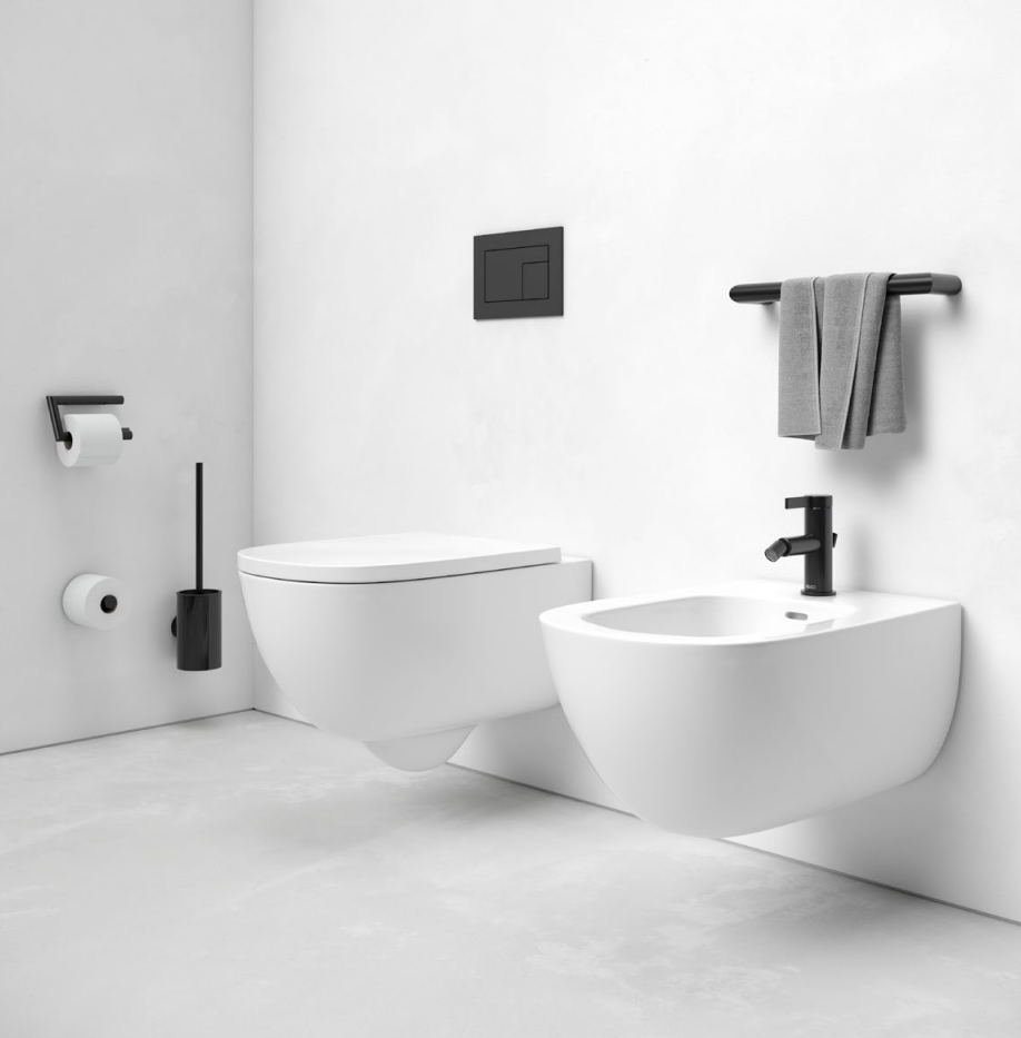 Keuco Ixmo Смеситель для биде рычажный, с донным клапаном, цвет: черный матовый 59509 373000