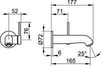 Keuco Ixmo Смеситель для раковины, цвет: черный матовый 59516 370201