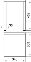 Keuco Plan Сиденье для душа 34x36,5 см, цвет: алюминий серебристый анодированный/темно-серый 14982 170037