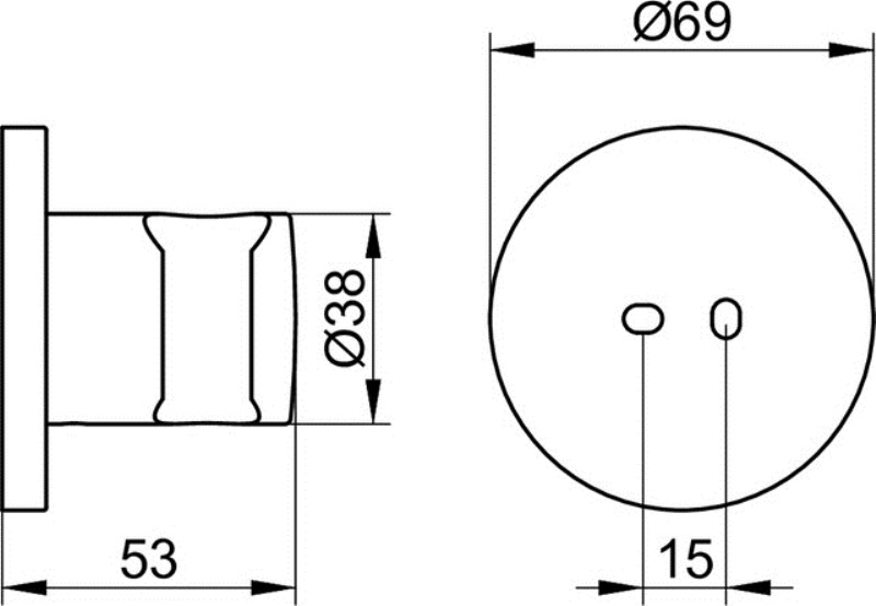 Keuco Universal Держатель для ручного душа, цвет: хром 51591 010000