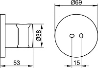 Keuco Universal Держатель для ручного душа, цвет: хром 51591 010000