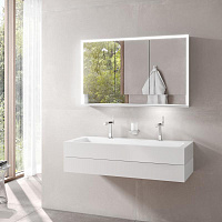 Keuco Royal Lumos Зеркальный шкаф, подвесной 120x16,5x73,5h см, цвет: серебро 14315 172301