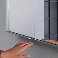 Keuco Royal Match Зеркальный шкаф, подвесной 100x14,9x70h см, цвет: серебро 12813 171301