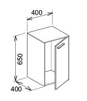 Keuco Royal 60 Шкаф нижний 40x40x65h см, цвет: антрацит матовый 32110 440002