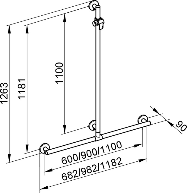 Keuco Plan Care Поручень для ванны, цвет: хром 34914 010611