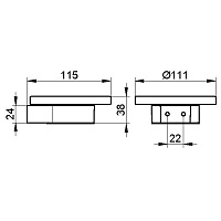 Keuco Plan Мыльница подвесная, цвет: нержавеющая сталь 14955 079000