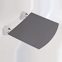 Keuco Plan Сиденье складное 36x37,7x5,3h см, цвет: нержавеющая сталь/белый 14980 070051