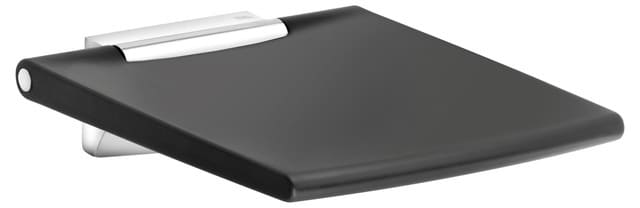 Keuco Plan Care Сиденье складное 45x53,7 см, цвет: алюминий серебристый анодированный/темно-серый 34983 170037