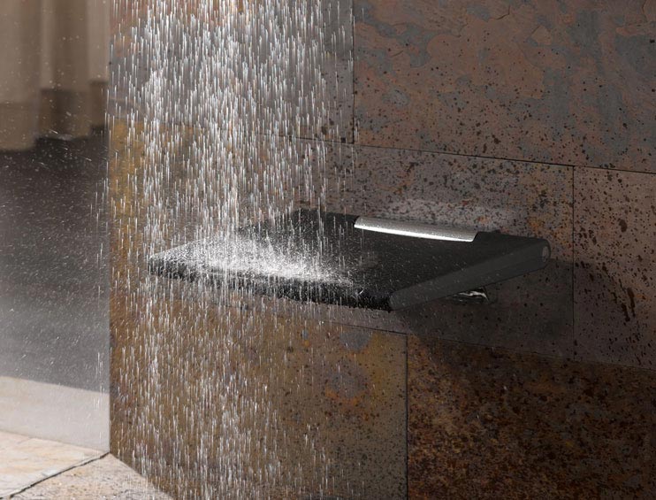 Keuco Plan Care Сиденье складное 45x53,7 см, цвет: алюминий серебристый анодированный/темно-серый 34983 170037