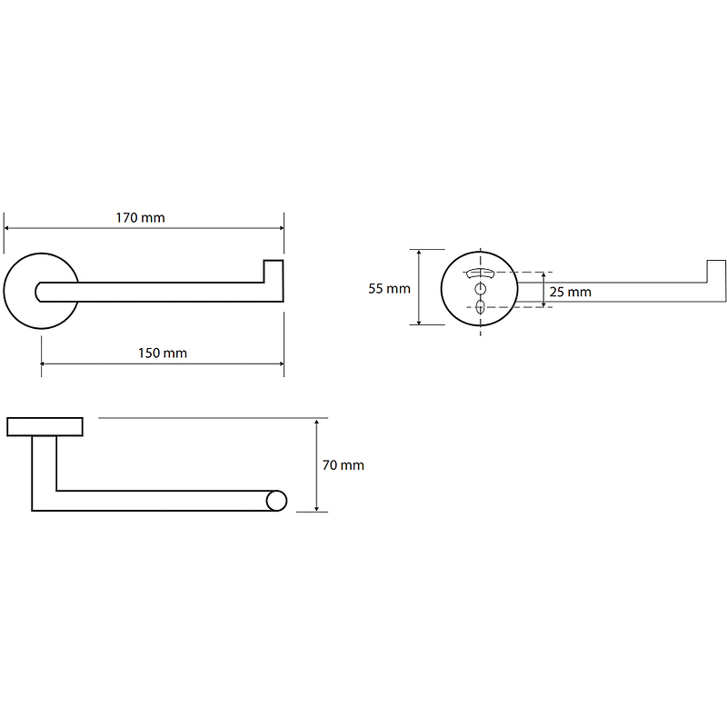 Bemeta Amber Держатель туалетной бумаги без крышки, цвет: медное золото матовoe 155212032