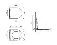 Catalano Zero Крышка-сиденье для унитаза с микролифтом, цвет: белый глянцевый 0151200001