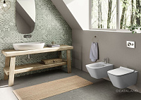 Catalano Green Унитаз подвесной безободковый 37x55 см, смыв торнадо, Cataglaze, цвет: белый глянц. 0411550001