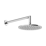 Gessi Anello Верхний душ 25 см 1 вид струи, кронштейн настенный 35,8 см, цвет: copper brushed PVD 63348#708