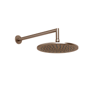 Gessi Anello Верхний душ 25 см 1 вид струи, кронштейн настенный 35,8 см, цвет: copper brushed PVD 63348#708