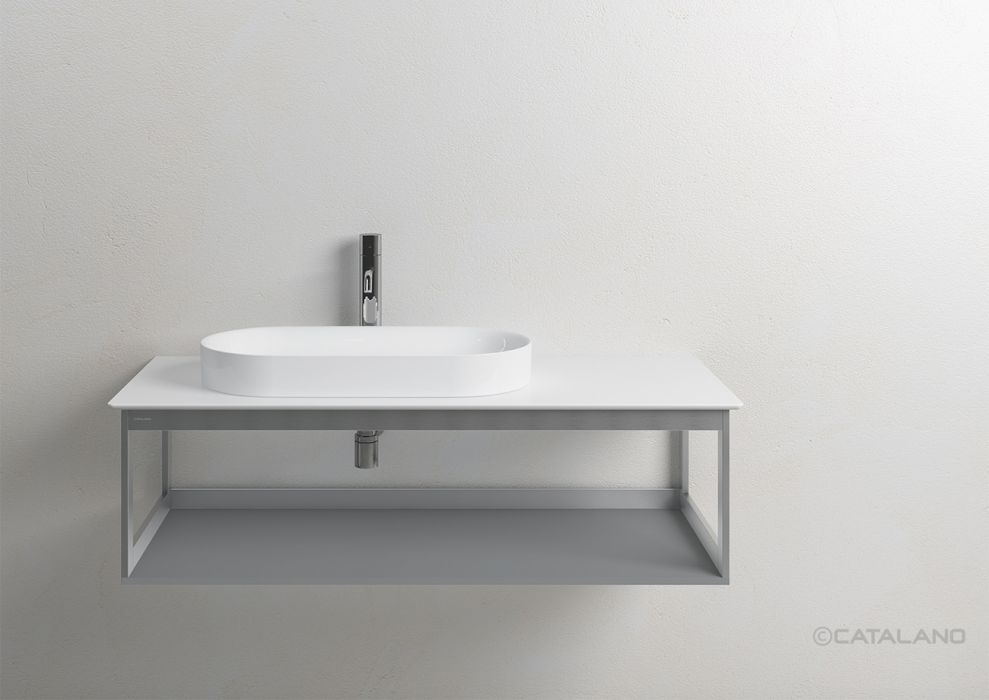 Catalano Ceramic Top Столешница керамическая 125x50 см, цвет: белый глянцевый 0831250001