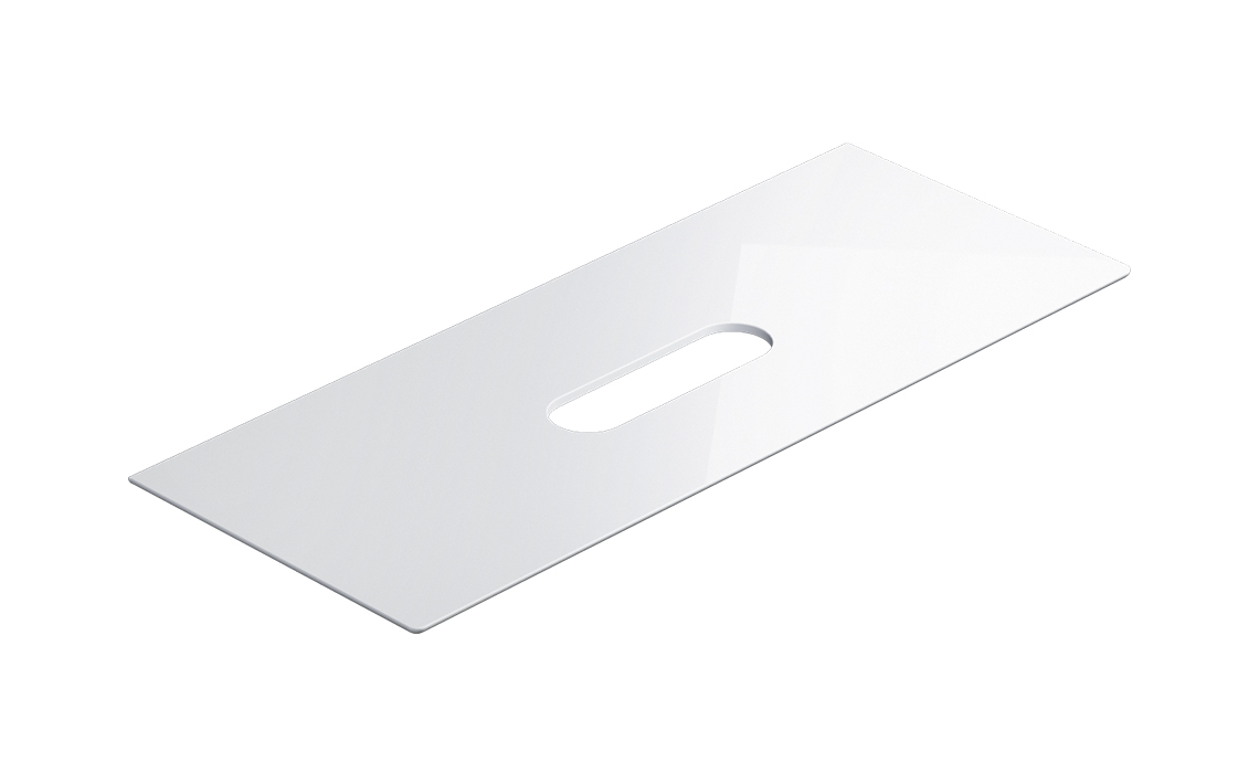 Catalano Ceramic Top Столешница керамическая 125x50 см, цвет: белый глянцевый 0831250001