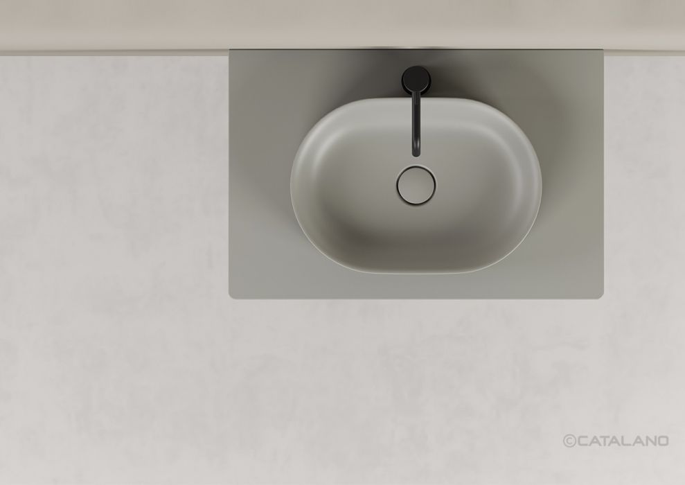 Catalano Ceramic Top Столешница керамическая 75x50 см, цвет: цемент матовый 0830750023