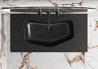 Catalano Comfort Раковина подвесная 100x50x13,5h см, без перелива, покр. Cataglaze цвет: черный мат. 1100EDNS