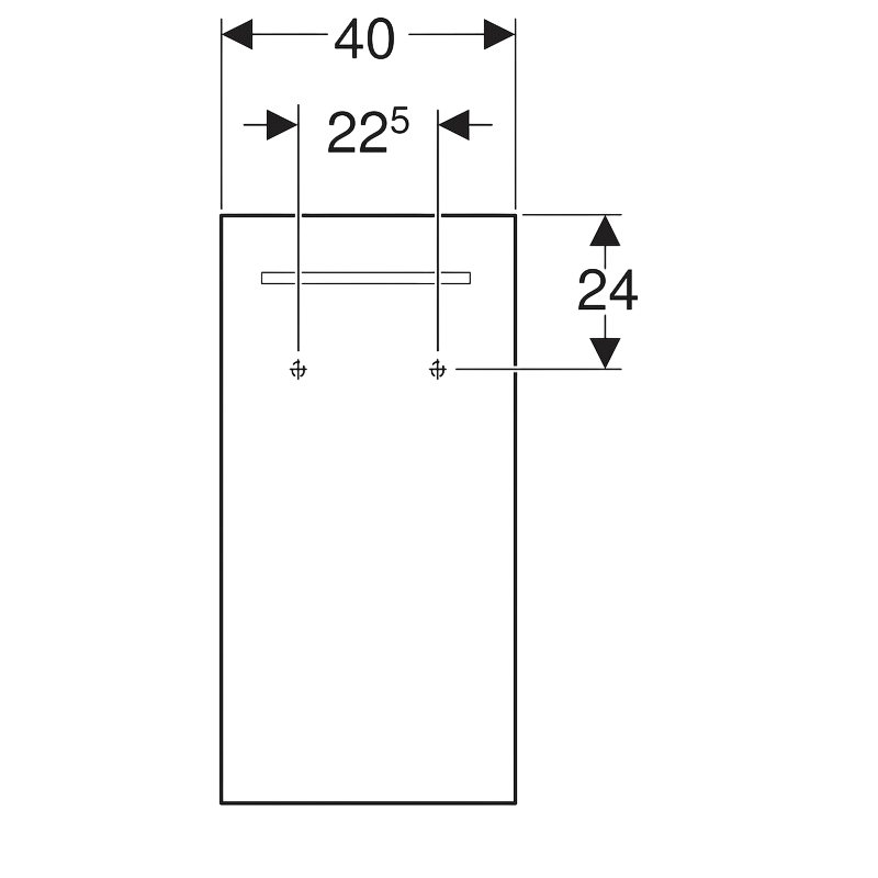 Geberit Renova Compact Зеркало 40x80h см, с подсветкой, цвет: хром Y862340000