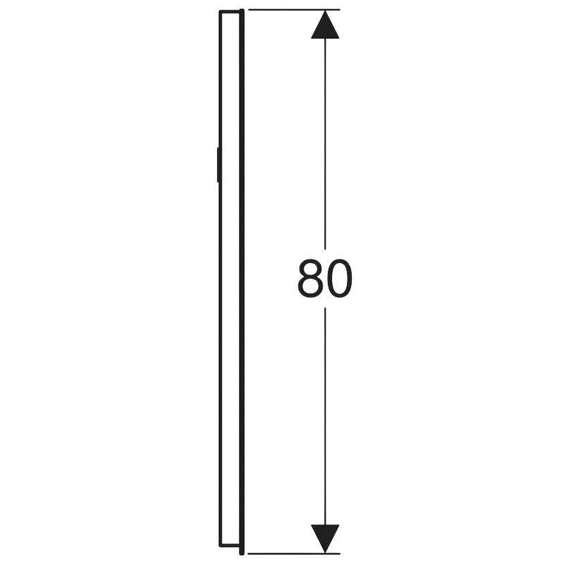 Geberit Renova Compact Зеркало 40x80h см, с подсветкой, цвет: хром Y862340000