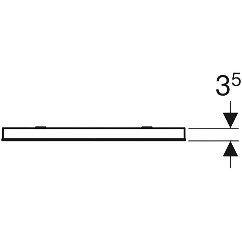 Geberit Renova Compact Зеркало 40x80h см, с подсветкой, цвет: хром Y862340000